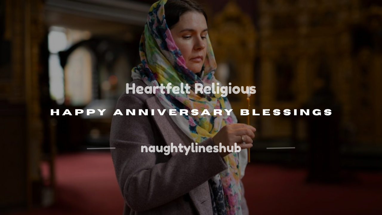 couple religious blessing happy anniversary