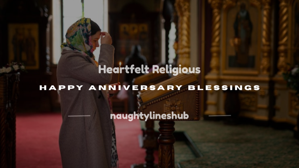 couple religious blessing happy anniversary