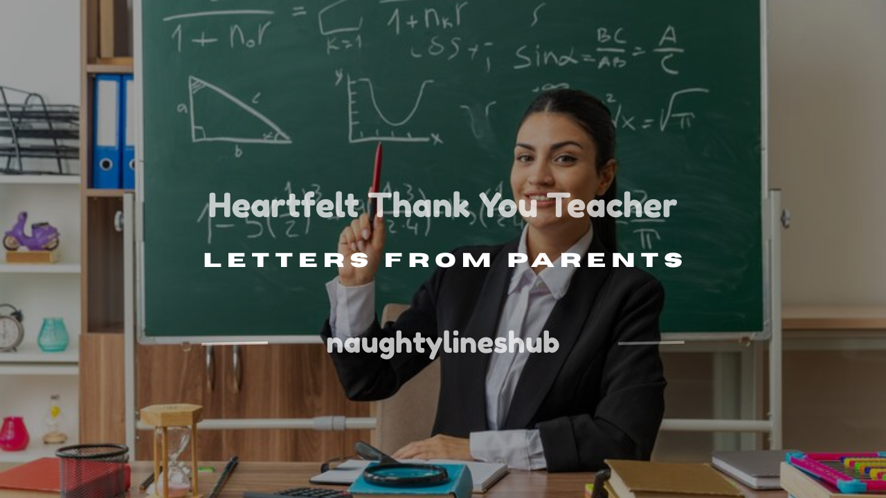 thank you teacher letter from parent