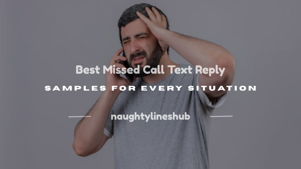 missed call text reply sample