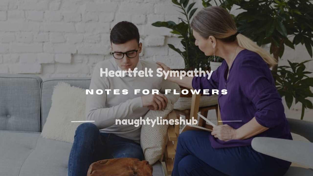 sympathy note for flowers